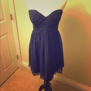 Donna Morgan chiffon strapless dress